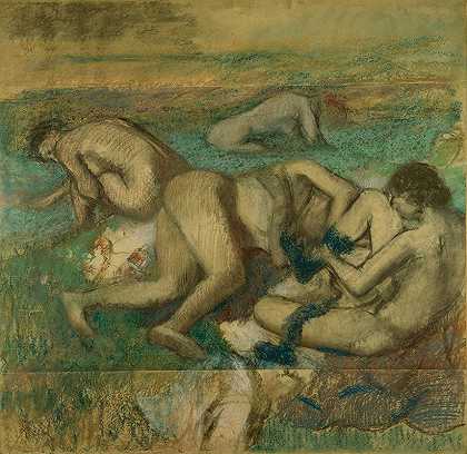 沐浴者`The Bathers (1885~95) by Edgar Degas