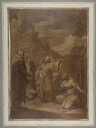 基督与迦南女人`Christ and the Canaanite Woman (1654–1719) by Giovan Gioseffo dal Sole