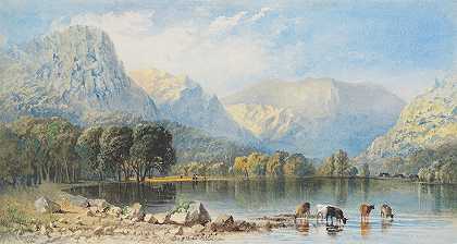 Thirlerake,Cumbria`Thirlmere Lake, Cumbria (1856) by Cornelius Pearson