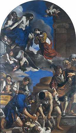 圣彼得罗尼拉的葬礼`Burial of Saint Petronilla (1623) by Guercino