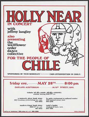 霍莉近在音乐会上。。。为了智利人民`Holly Near in concert … for the people of Chile (1976) by Emily Polenshek