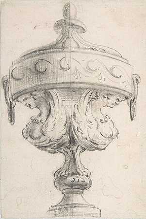花瓶的设计`Design for a Vase by Gilles-Marie Oppenord