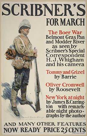 斯克里布纳和是三月的`Scribners for March (1899 ~ 1906) by Howard Chandler Christy