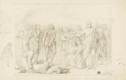 亚拿尼亚之死`Death of Ananias by Benjamin West
