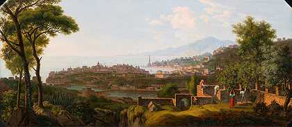 南方港口城市`Südliche Hafenstadt (1831) by Alois von Saar