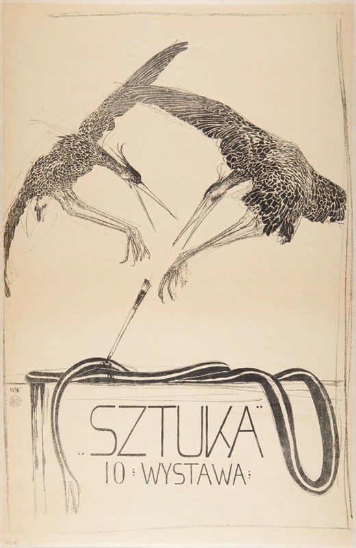 艺术10展`Sztuka 10 wystawa (1906) by Wojciech Weiss