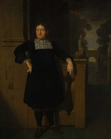 约翰·胡舒尔（1623-1687）`Johan Hulshout (1623–1687) (ca. 1670) by Pieter Cornelisz van Slingelandt