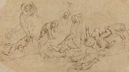 裸男之战`Battle of Nude Men by Peter Paul Rubens