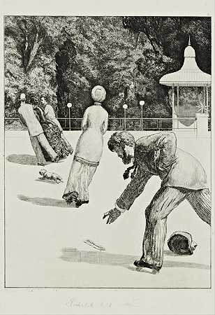 行动`The Action (1880) by Max Klinger