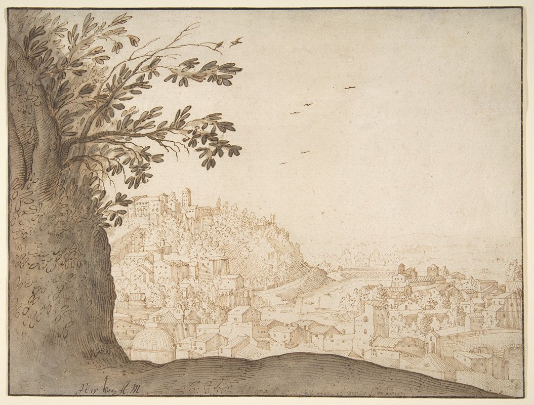 罗马景观`View of Rome by Willem van Nieulandt the younger