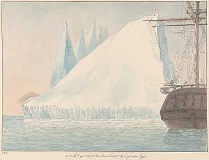 一座冰山和一只北极熊向我们射击`An Iceberg and Polar Bear Shot at by Captain Ross by Captain Ross by Charles Hamilton Smith