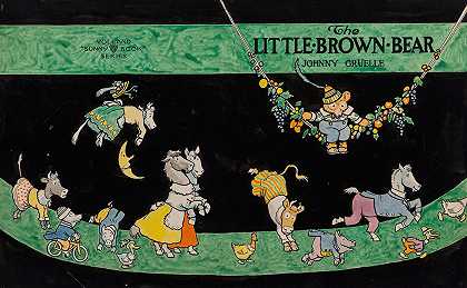 小棕熊图书封面`The Little Brown Bear book cover (1920) by Johnny Gruelle