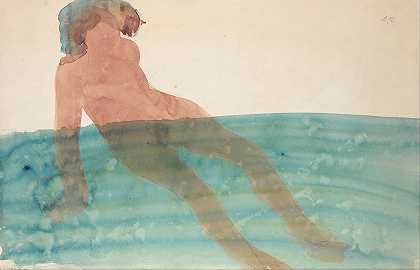 洗澡的女人`Bathing Woman (1900 ~ 1902) by Auguste Rodin