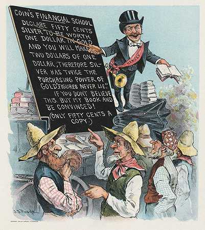 欺骗农民的金融骗子`The financial fakir fooling the farmers (1895) by John Samuel Pughe