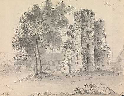 环形修道院`Cerne Abbey (1791) by James Moore