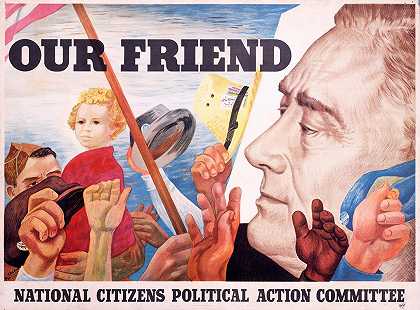 我们的朋友`Our friend (1944) by Ben Shahn