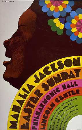玛哈莉亚·杰克逊-复活节周日`Mahalia Jackson – Easter Sunday (1967) by Milton Glaser