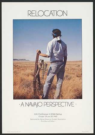 重新安置——纳瓦霍人的视角`Relocation – a Navajo perspective (1982) by John A. Pack