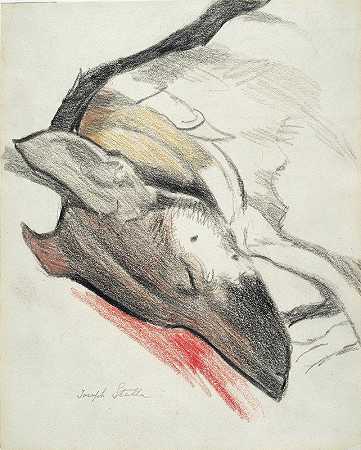 睡狗`Sleeping Dog (circa 1921 –26) by Joseph Stella