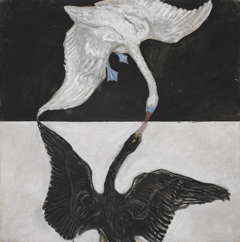 第九组，SUW，天鹅队，第一名`Group IX,SUW, The Swan, No. 1 (1915) by Hilma af Klint
