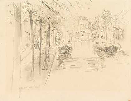 哈勒姆`Haarlem (1904) by Max Liebermann