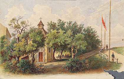 维也纳的布里吉塔教堂`Die Brigitta~Kapelle in Wien~Brigittenau (1891) by Gustav Zafaurek