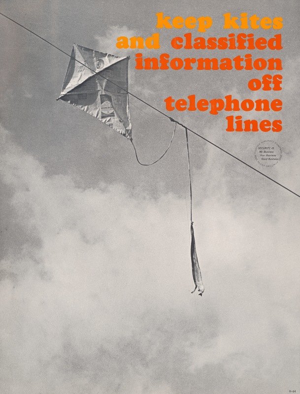 不要在电话线上放风筝和机密信息`Keep kites and classified information off telephone lines (1964)