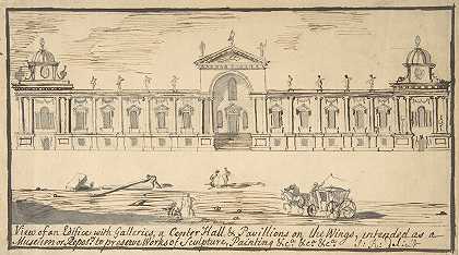 博物馆或仓库的设计`Design for a Museum or Repository (1758) by Stephen Riou
