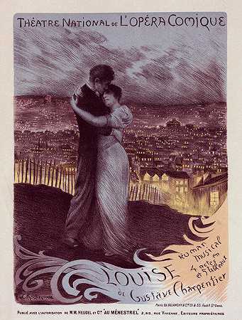 歌剧-喜剧路易丝`lOpéra~Comique Louise (1900) by Georges Antoine Rochegrosse