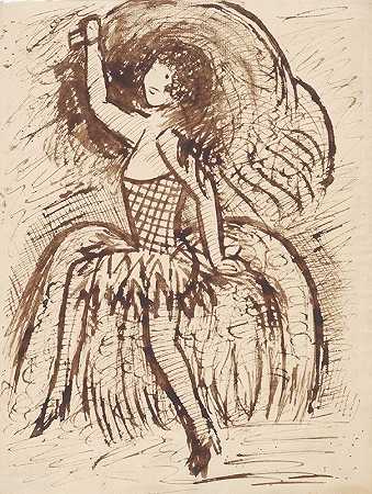 舞者`Dancer (1931) by Tadeusz Makowski