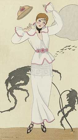 白色床单连衣裙`Robe de drap blanc (1912)