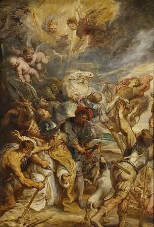 圣利维努斯的殉难`The Martyrdom of Saint Livinus (1633 ~ 1635) by Peter Paul Rubens