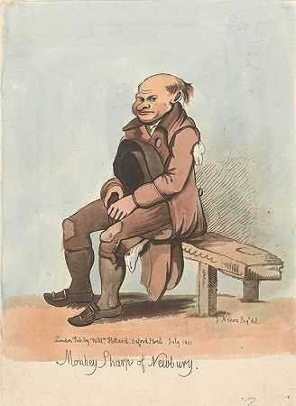 纽伯里的猴子夏普`Monkey Sharp of Newbury (1801) by John Nixon