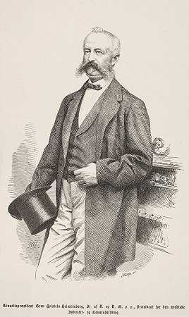 L.H.C.H.荷斯坦。总领事`L. H. C. H. Holstein. Konseilspræsident (1871 – 1872) by J. Bothe