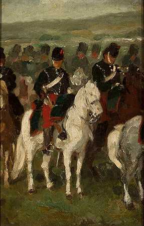 骑兵`Cavalry by Piotr Michałowski