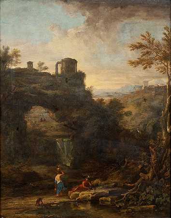 带托洛斯的风景`Landscape with a Tholos by Alessio de Marchis
