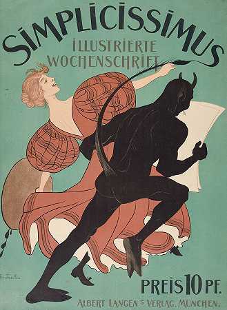 Simplicissimus，《画报周刊》`Simplicissimus, Illustrated Weekly (ca. 1896–1897) by Thomas Theodor Heine