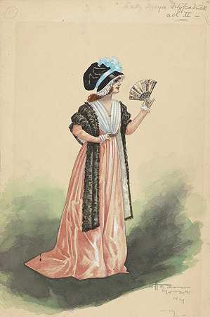 11莫亚·菲茨帕特里克夫人第二幕`11~Lady Moya Fitzpatrick~Act II (1912) by Will R. Barnes
