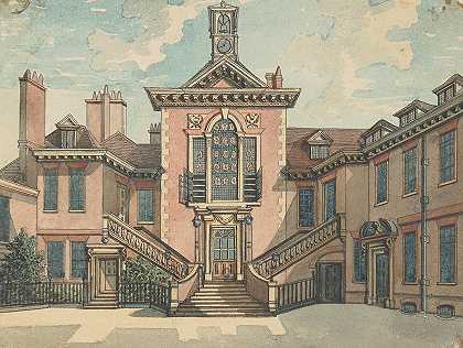 中士s`Sergeants Inn (between 1794 and 1800) by Samuel Ireland