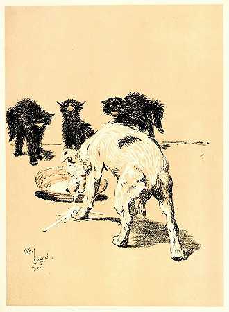 三伏天`A Dog Day Pl 03 (1902) by Cecil Charles Windsor Aldin