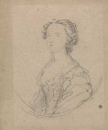 女性肖像研究`Study for the Portrait of a Woman by Allan Ramsay