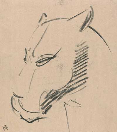 母狮的头`Head of a Lioness (1910 ~ 1915) by Henri Gaudier-Brzeska