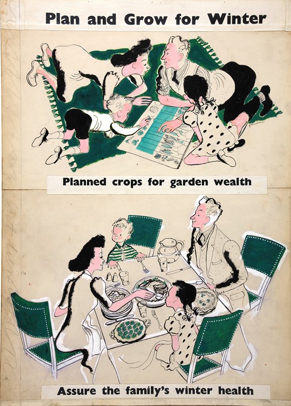 为冬天做计划和种植。为花园财富而计划的作物`Plan and Grow for Winter. Planned crops for garden wealth (between 1939 and 1946)
