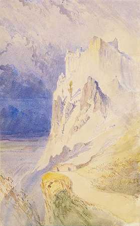 邓巴顿城堡`Dumbarton Castle (1838) by John Ruskin