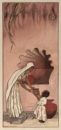 墨西哥丽贝卡`A Mexican Rebecca (1912) by Helen Hyde