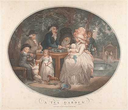 茶园`A Tea Garden (1790) by George Morland