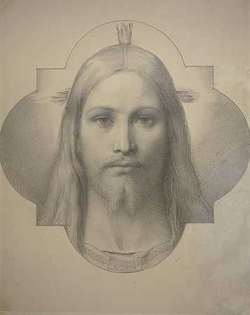 基督头`Christs head by Edward Von Steinle