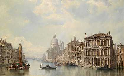 梦中水城`Venedig by Ludwig Hermann