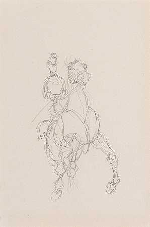 女骑士`Amazone by Henri de Toulouse-Lautrec