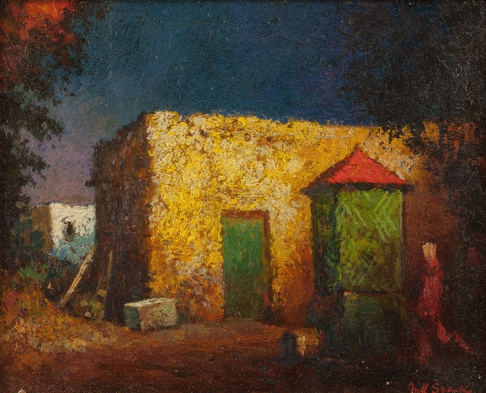 新墨西哥州万怡井`Courtyard Well, New Mexico (circa 1900) by Will Sparks